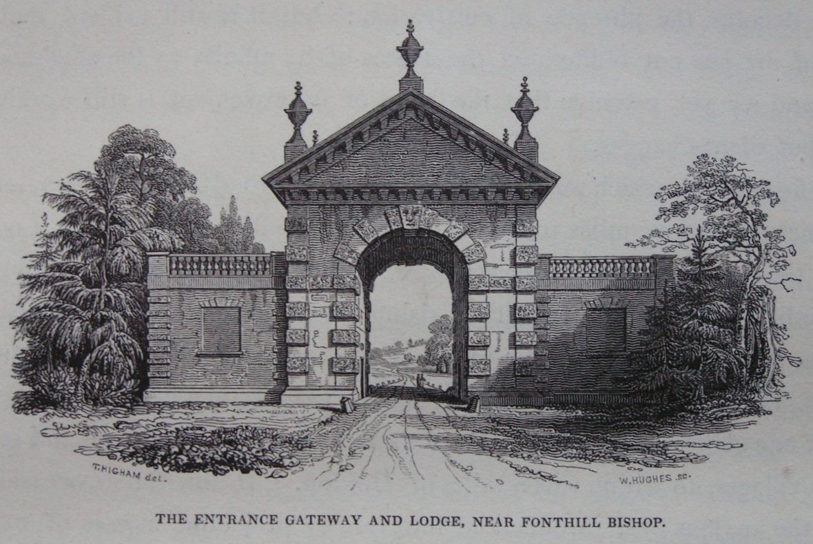 Wood - The Entrance Gateway and Lodge,  Near Fonthill Bishop - Hughes